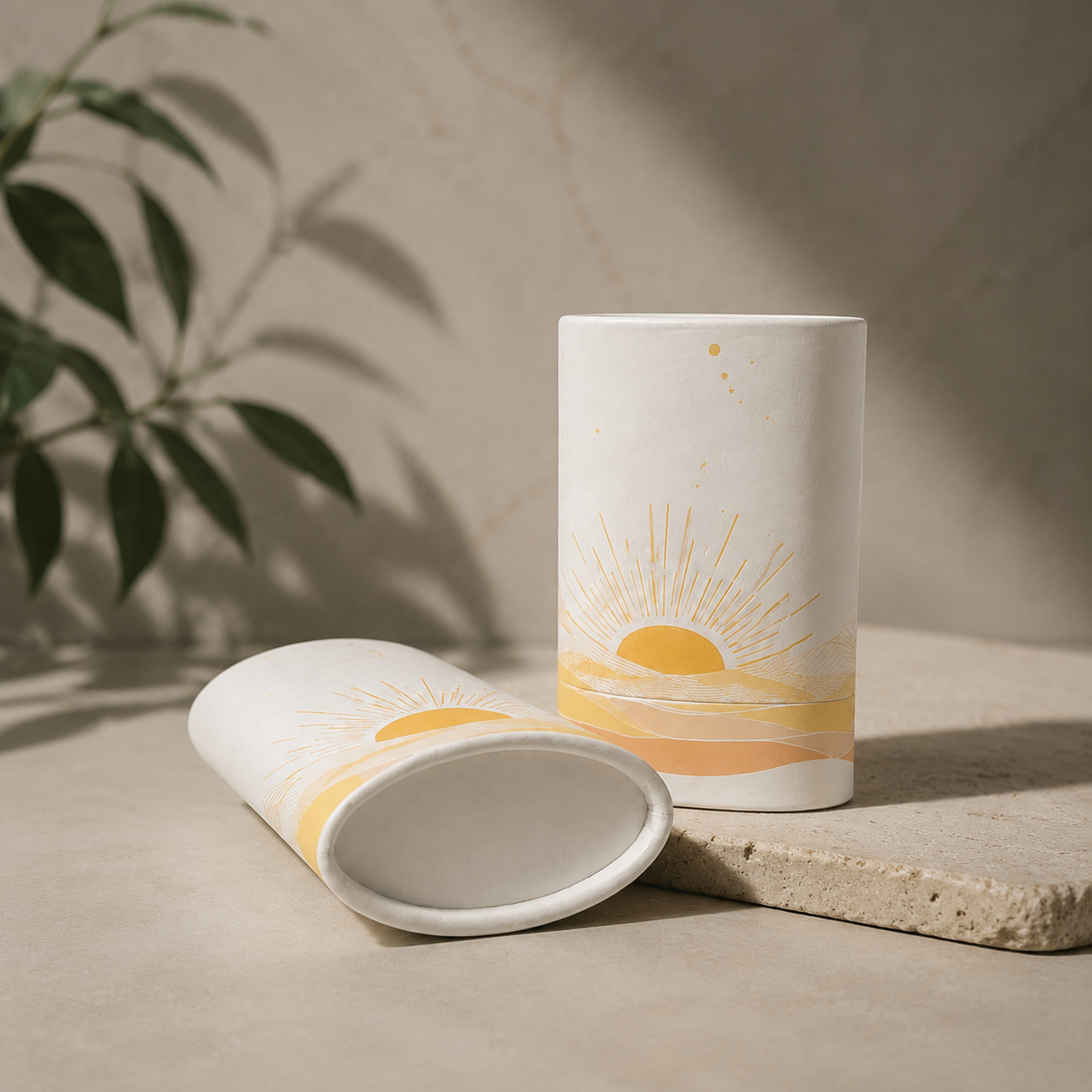Custom Oval Push-Up Paper Sunscreen S...