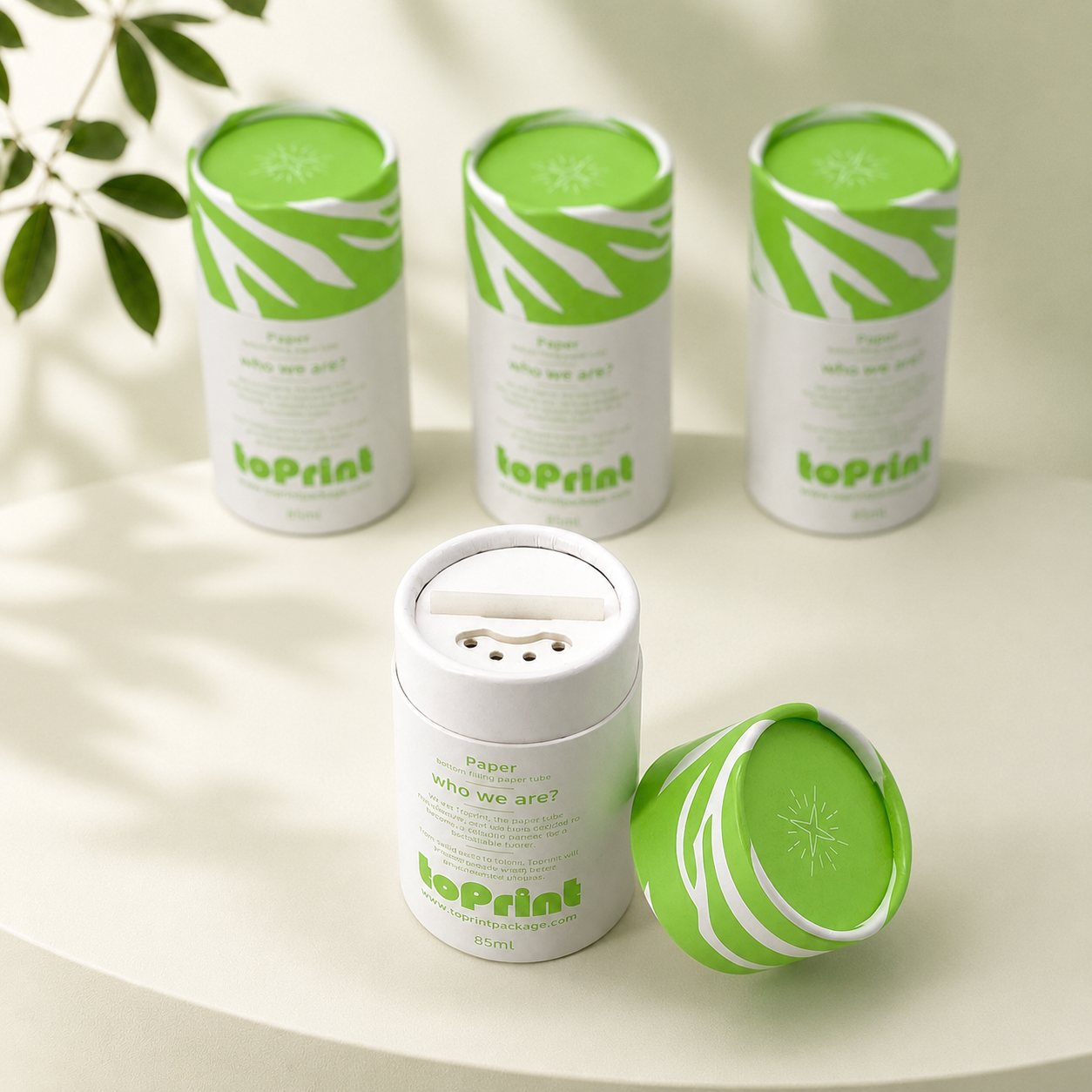 Paper Loose Powder Jar with Sifter