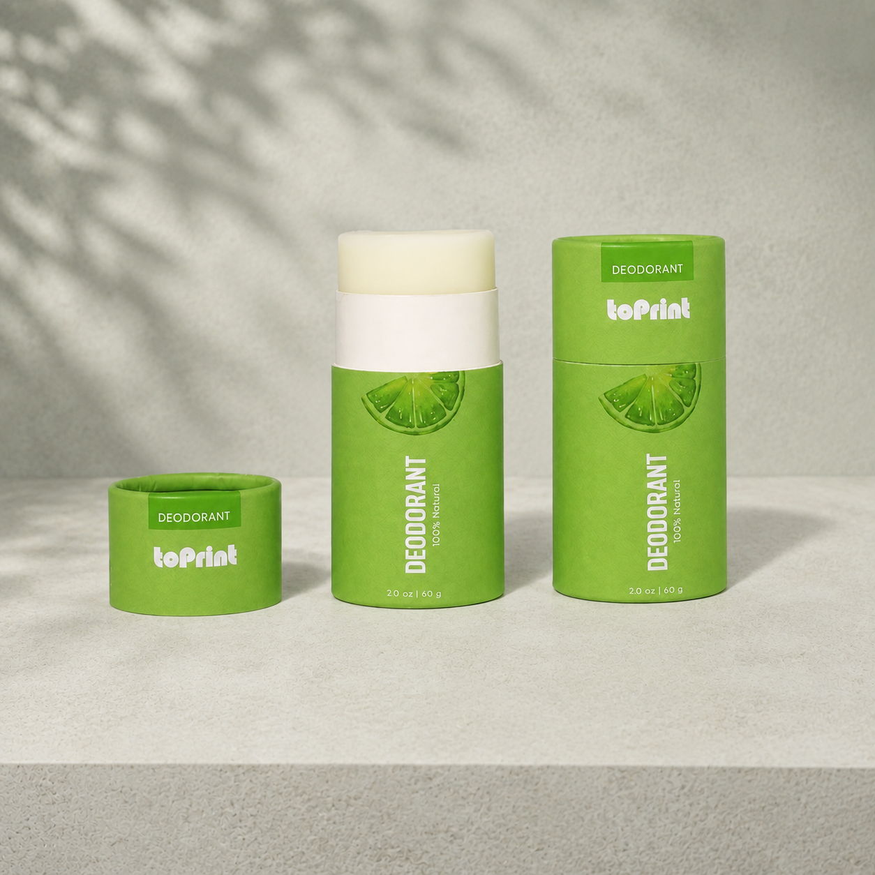 Custom Oval Push-Up Paper Deodorant S...
