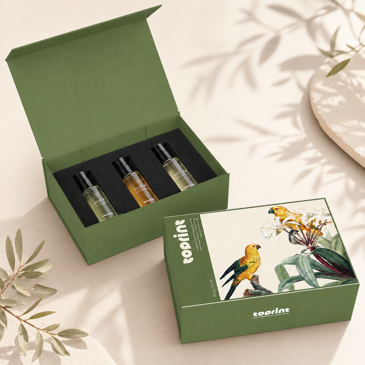 Foldable Perfume Sample Gift Box with...