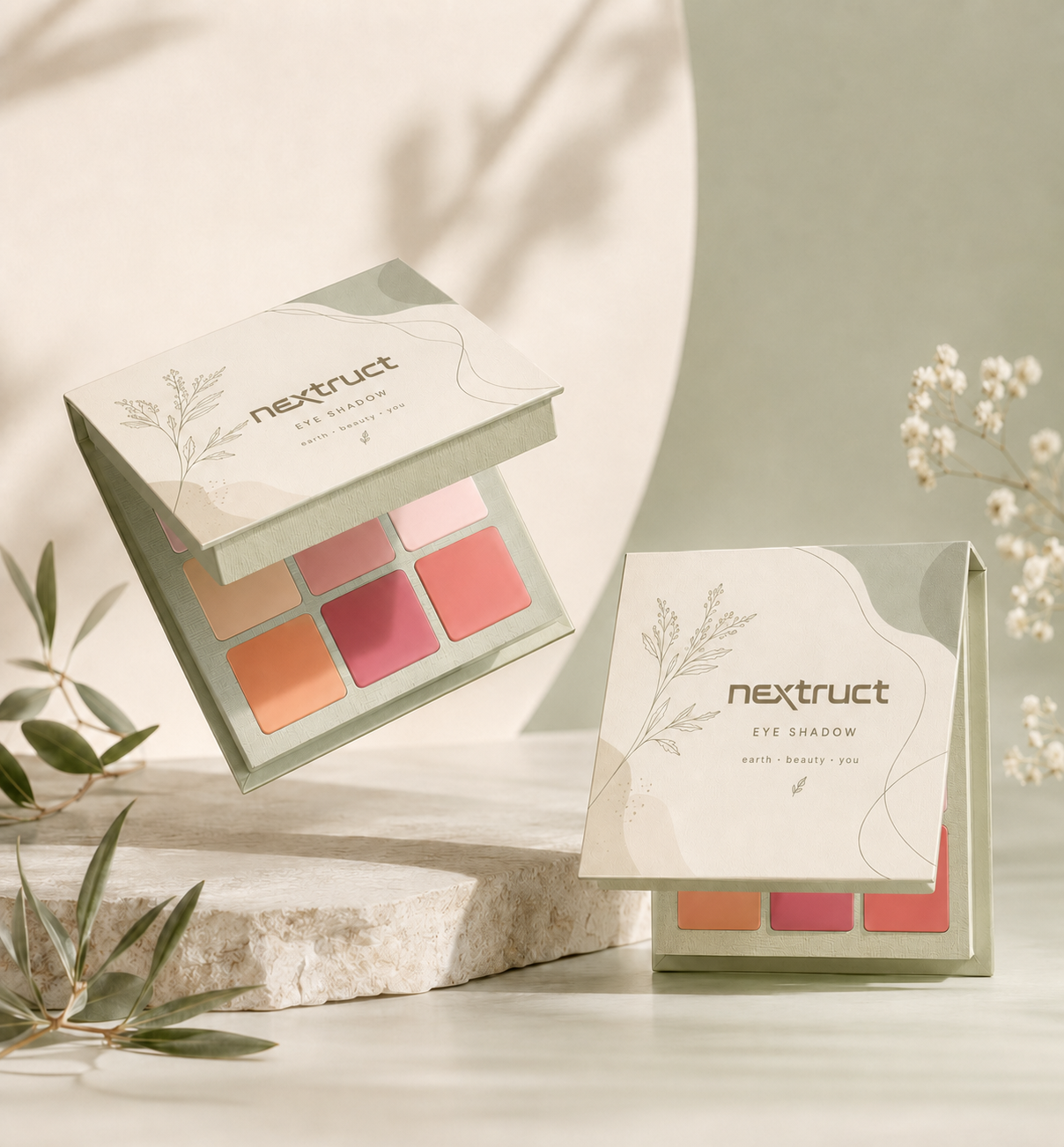 Custom Paper Eyeshadow Palette with F...