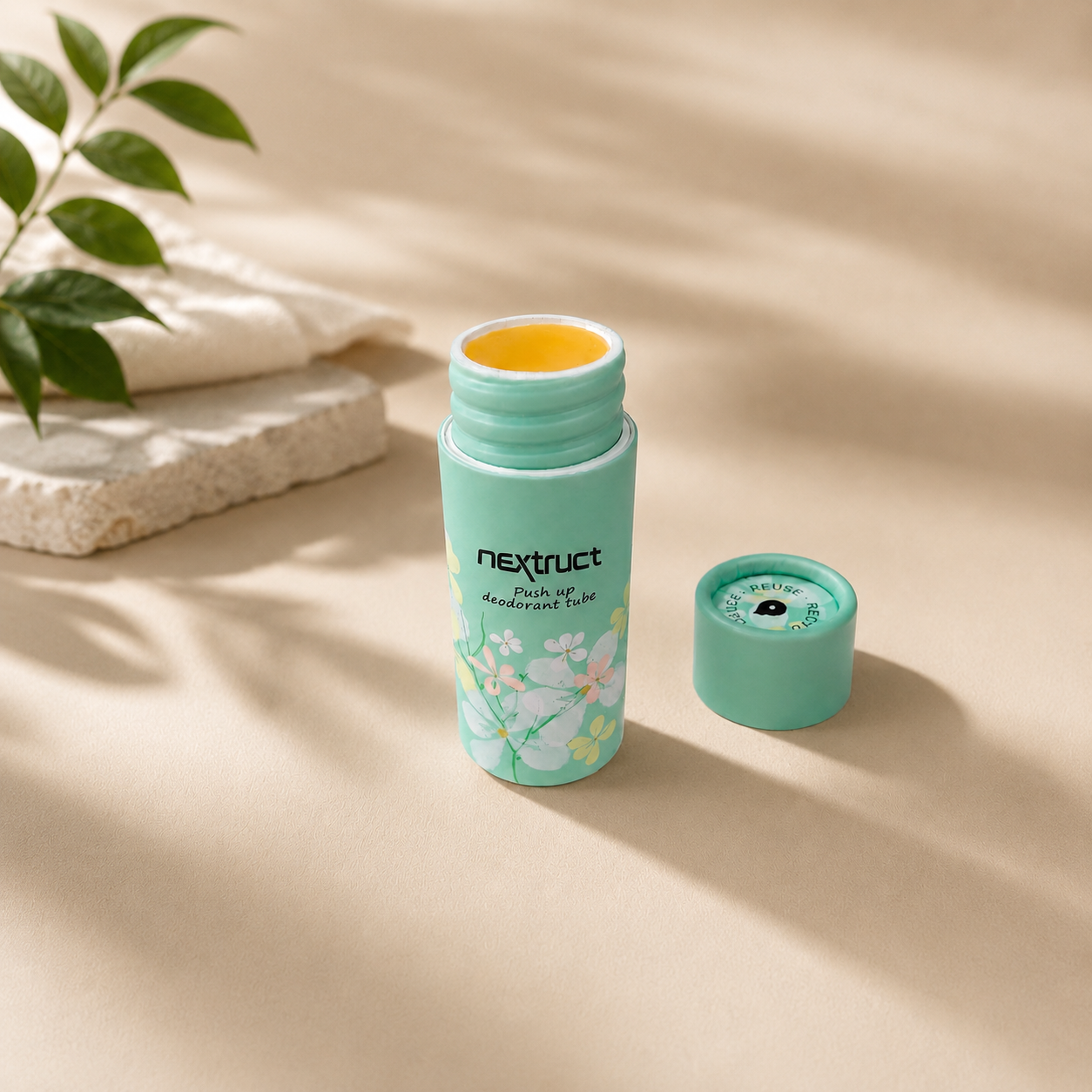 FSC Oval Paper Deodorant Tube with Sc...