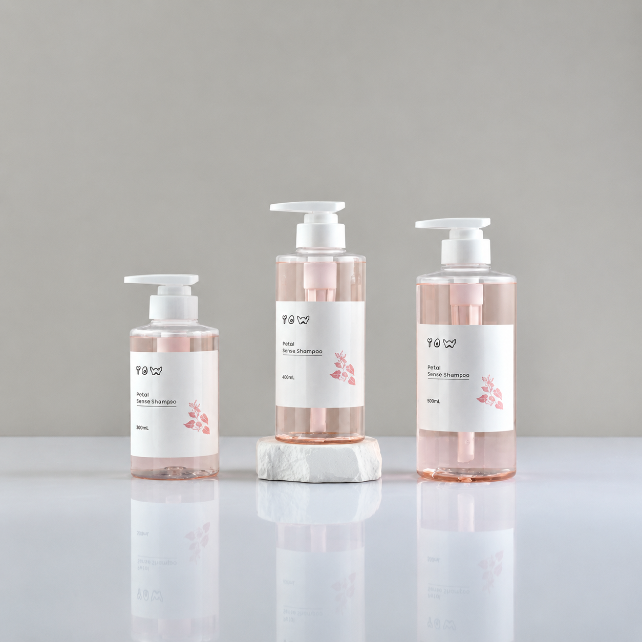 PCR-PE Shampoo and Body Wash Bottle