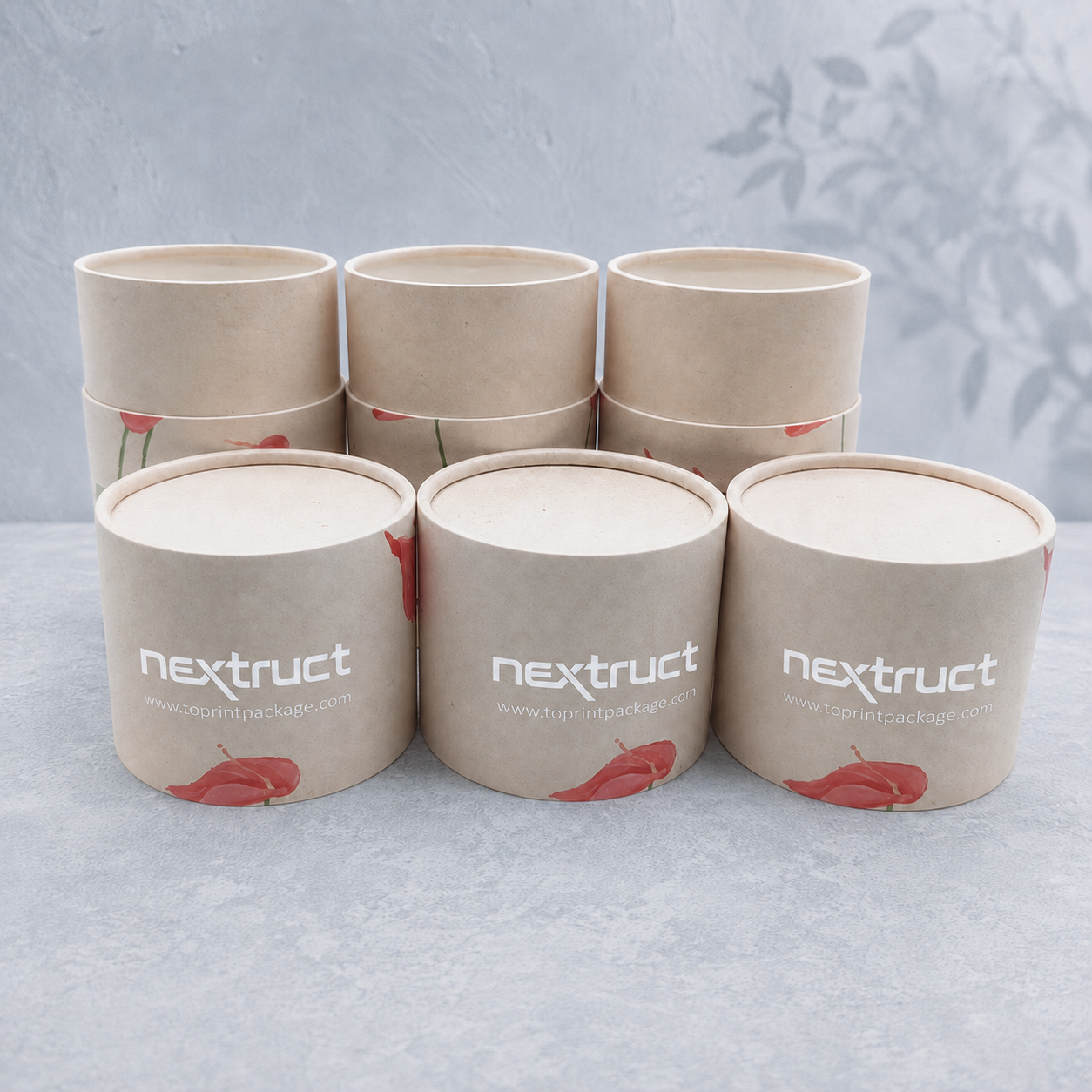 Lid-and-Base Paper Candle Tube Packaging