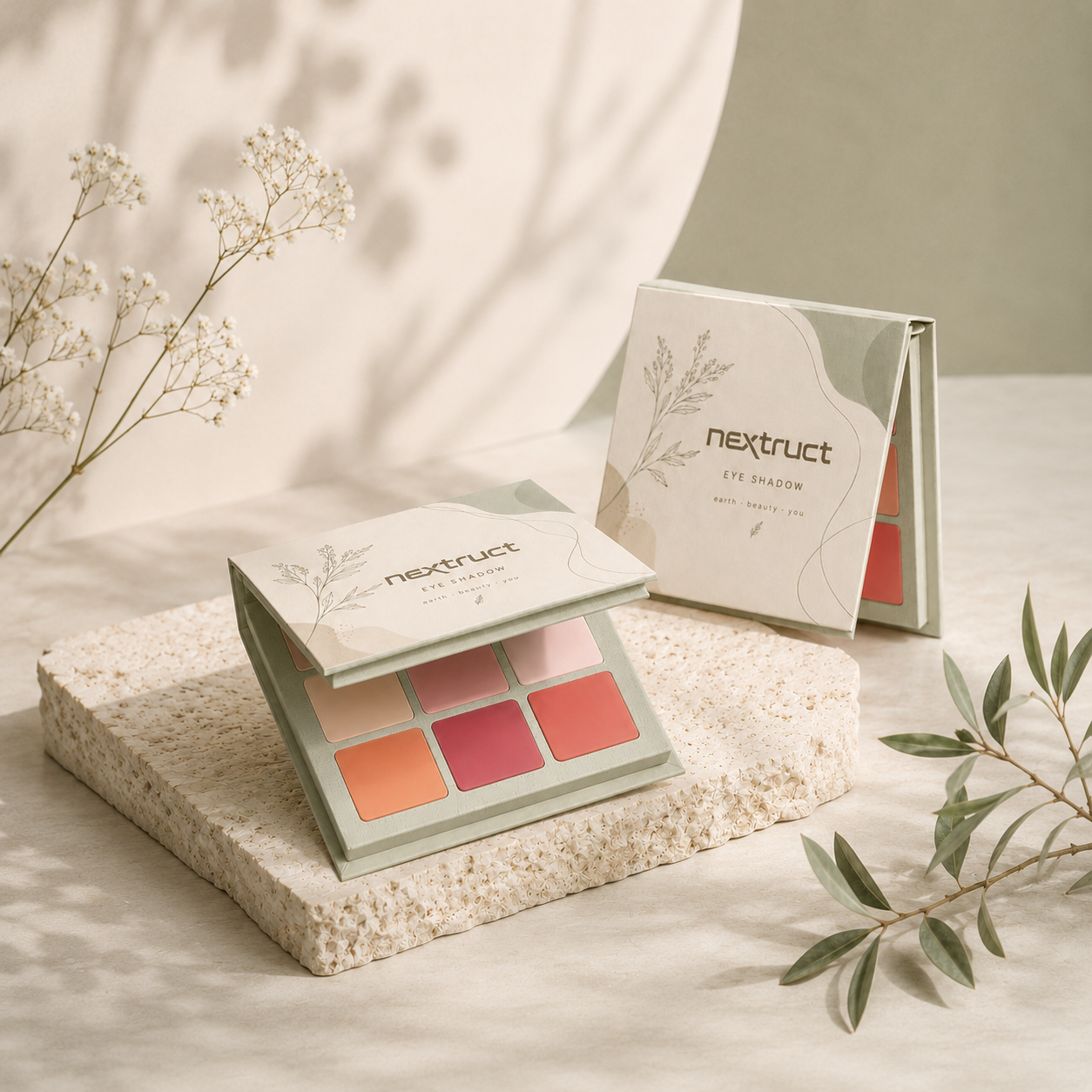 Custom Paper Eyeshadow Palette with F...