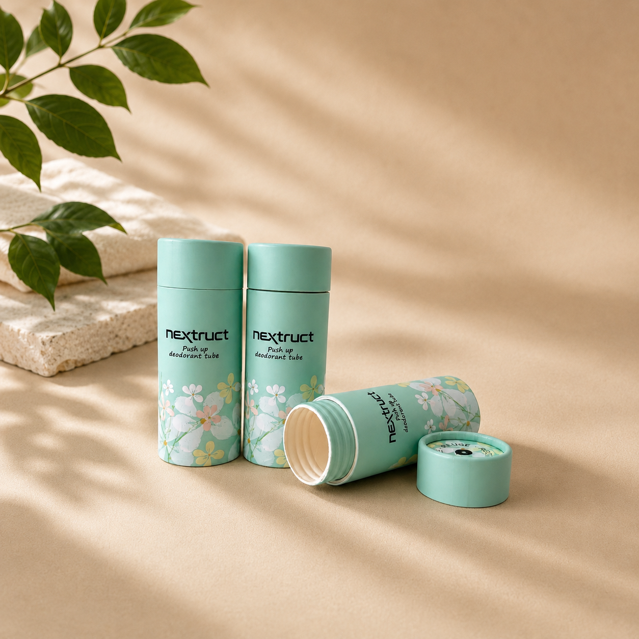FSC Oval Paper Deodorant Tube with Sc...