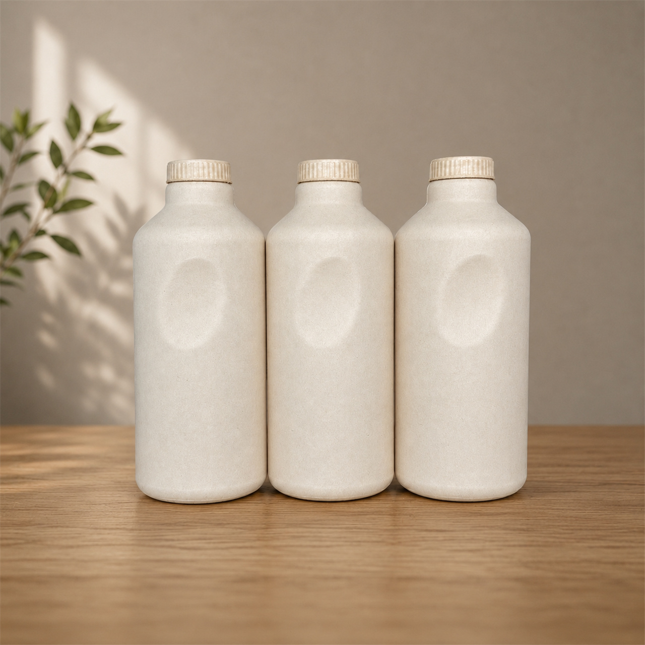 Biodegradable Sugarcane Fiber Bottle for Body Care
