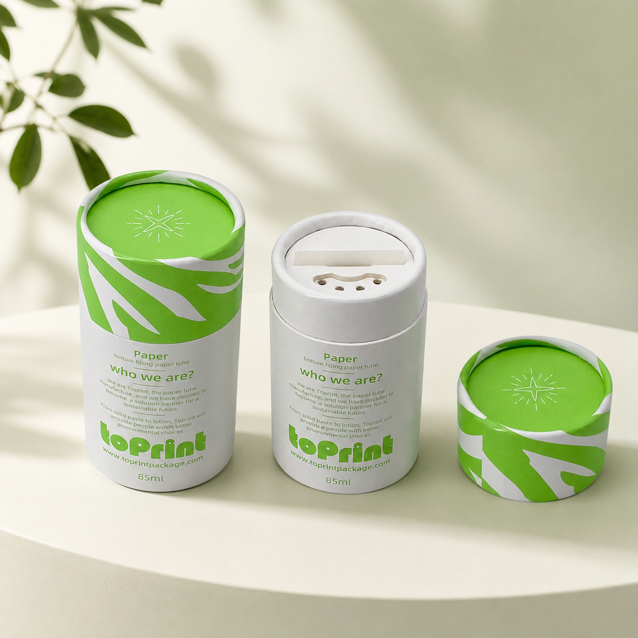 Paper Loose Powder Jar with Sifter
